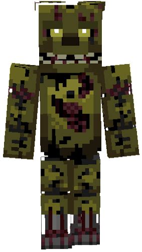 The Minecraft Skin, FNAF Sister Location - Funtime Springtrap, was posted by TeamXtraction. . Springtrap minecraft skin